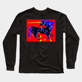 SAD, SAD UNICORN Long Sleeve T-Shirt